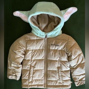 4T Columbia Star Wars Baby Yoda Mandelorean Winter Coat